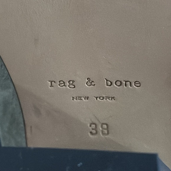 Rag & Bone Women’s Olive Green And Brown Suede Harrow Boots Size 38/8 - Picture 6 of 6